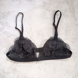 Victoria's Secret Black Lace Bralet S Small